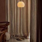 FRANDSEN lattiavalaisin Ball Glass, hiekanharmaa, lasi, 130 cm, E27