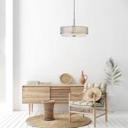 Riippuvalaisin Jules pellava- ja lasivarjostimella