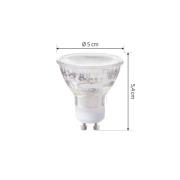 Arcchio LED-lamppu GU10 2.5W 4000K 450lm lasisarja 10 kpl