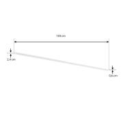 Lindby kisko Lumaro, valkoinen, alumiini, pituus 103 cm