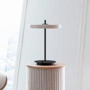 UMAGE LED-pöytävalaisin Asteria Table, USB, helmiäisvalkoinen/musta