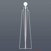 GRUPA Model M1-LED-lattiavalo valkoinen/pun. johto