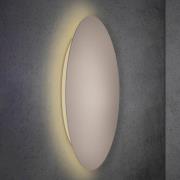 Escale Blade LED-seinävalaisin, taupe, Ø 95 cm