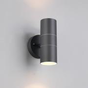 Ulkoseinälamppu Turia, antrasiitti, korkeus 16 cm, metalli
