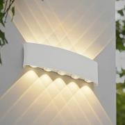 Lindby LED-ulkoseinävalaisin Ithan, 5-lamppuinen, valkoinen, 27 cm