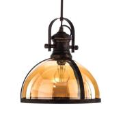 Riippuvalo AV-5063-1BSY Lasivarjostin, kupari/musta