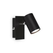 Seinävalaisin Isil A, musta, 1-valo, metalli, kääntyvä