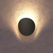 LED-ulkoseinävalaisin Briale, musta, korkeus 20 cm metalli, CCT