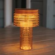 Newgarden LED-pöytävalaisin Ambar, oranssi, PMMA, IP44