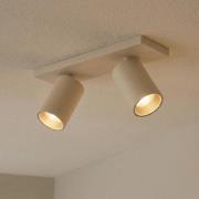 Arcchio-kohdevalaisimen Brinja, ruskea, kulmikas, Ø 6 cm, 2-lamppuinen...