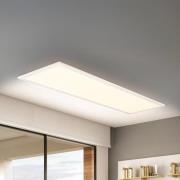LED-paneeli Piatto CCT, IP44, 100 x 25 cm, kaukosäädin, valkoinen