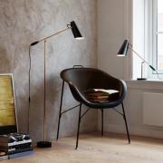 Retrolattiavalaisin Birdy, musta/messinki