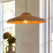 GOOD & MOJO Santorini-riippuvalo, Ø60 cm, luonnonväri, meriruoko, E27