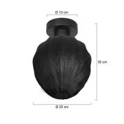 Kattovalaisin Bloeba, musta, Ø 25 cm, pellava/metalli