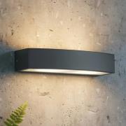 Ideal Lux ulkoseinälamppu Andromeda, antrasiitti, leveys 45 cm