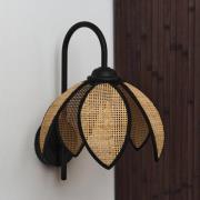 OSRAM seinävalaisin Decor Rattan Lotus, beige/musta, E27