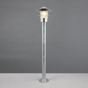 Ruvuuma-pylväsvalaisin, sinkkivärinen, korkeus 100 cm, metalli, IP44