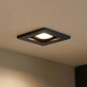 Lindby alasvalo Thorid, musta, 10 x 10 cm, 10 kpl, GU10