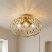 Kattovalaisin Globe, kullanvärinen, Ø 51 cm, 3-lamppuinen, E27