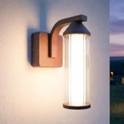 Lindby LED-ulkoseinävalaisin Neravio, ruoste, korkeus 26 cm, IP54