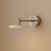 UMAGE LED-seinävalaisin Asteria Short, valkoinen, teräs, kiinteä johdo...