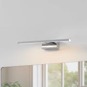 LED-seinävalaisin Conettilla, kromivärinen, leveys 40 cm IP44 CCT