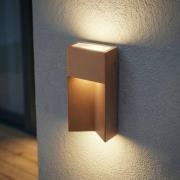Lucande LED-ulkoseinävalaisin Kaholo, ruskea, CCT, IP44