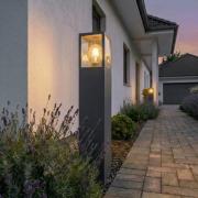 Lucande pylväsvalaisin Klemens, 65 cm, antrasiitti, metallia, E27