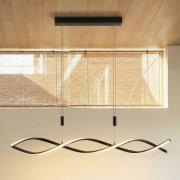 Lindby LED-riippuvalaisin Welina, musta, rauta, säädettävä