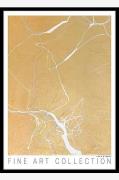 Taulu Gold Marble, Musta kehys