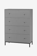 Loft24Lipasto Celine 4 laatikkoaHarmaaLipastot- Homeroom