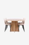 Venture HomeBootcut-ruokapöytä ja Polar-ruokapöydän tuoli.BeigeRuokail...