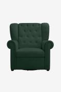Loft24Lepotuoli keinutuoli, jossa on kääntötoiminto LillyseVihreäNojat...