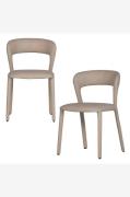 WOOODNoble-ruokapöydän tuoli - 2 kpl:n sarjaBeigeTuolit- Homeroom