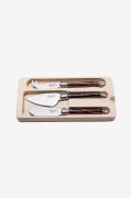 Laguiole Style de VieJuustoveitset Set 3RuskeaAterimet- Homeroom