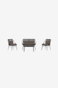 Venture HomeZakynthos sohvasettiRuskeaLounge-kalusteet- Homeroom