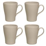 Scandi Living Dots muki 35 cl 4-pakkaus Beige