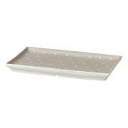 Broste Copenhagen Eli lautanen 17,6x20 cm Matte soft light grey dots