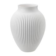 Knabstrup Keramik Knabstrup maljakko uritettu 35 cm Valkoinen