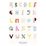 Paper Collective Alphabet Spaghetti ENG Multi-colour -juliste 70x100 c...