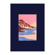 Paper Collective Blue Landscape -juliste 30 x 40 cm