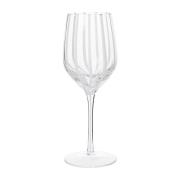 Broste Copenhagen Stripe valkoviinilasi 35 cl Clear-white stripes