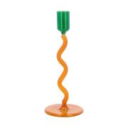 Villa Collection Styles kynttilänjalka 19,6 cm Green-amber