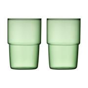 Lyngby Glas Torino juomalasi 40 cl 2-pakkaus Green