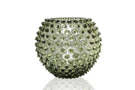 Anna Von Lipa Hobnail Globe maljakko 18 cm Olivegreen