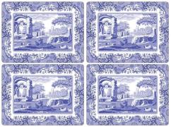 Spode Blue Italian pöytäaluset 4 kpl Sininen-valkoinen