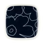 Marimekko Piirto Unikko lautanen 10x10 cm White-dark blue