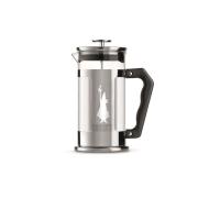 Bialetti Preziosa kahvipuristin 3 kuppia Silver-musta