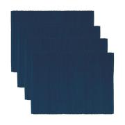 Linum Uni pöytätabletti 35x46 cm 4-pack Indigonsininen