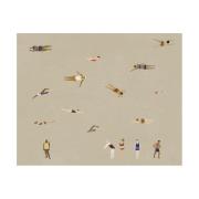 Fine Little Day Swimmers juliste Beige, 40x50 cm